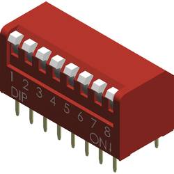 Diptronics NDP-08V DIP-Schalter Polzahl 8 Piano-Type 1 St.