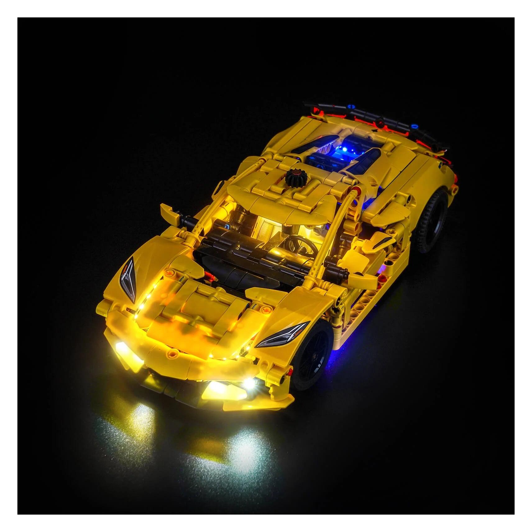BrickBling LED Licht Set für LEGO Chevrolet Corvette Stingray (42205) (P85501)