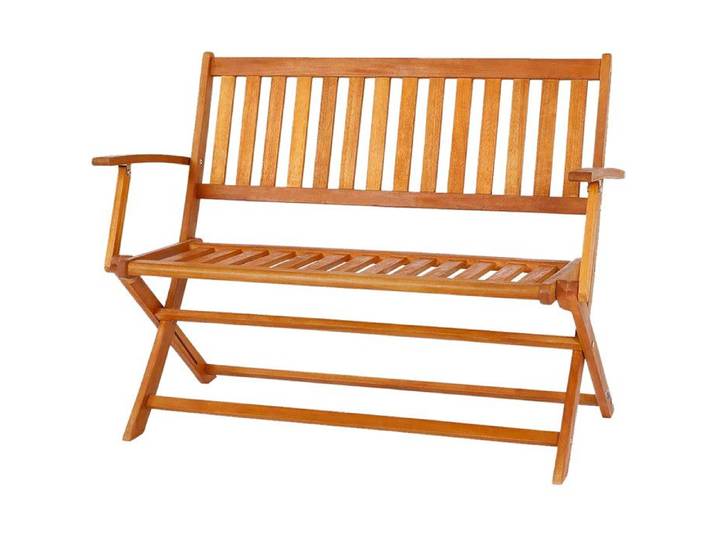 Banc de jardin en bois pliable 118x63.5x89cm