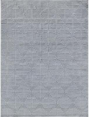 EXQUISITE RUGS Manzoni Hand-loomed New Zealand Wool Grey Area Rug.