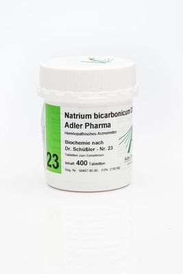 Adler Pharma Produktion und Vertrieb GmbH BIOCHEMIE Adler 23 Natrium bicarbonicum D 12 Tabl. 400 St 02730760