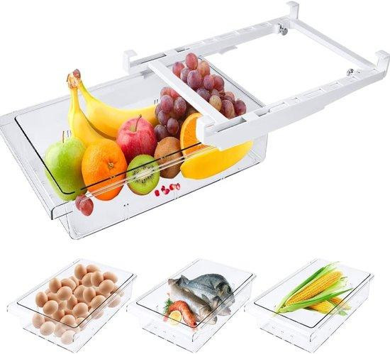 Unyqoos Transparante koelkastorganizer met handvat voor groenten en fruit