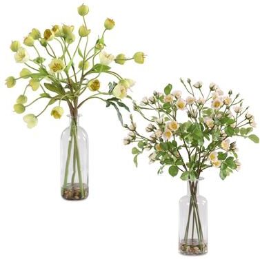 Uttermost Tranquility Lenten Rose Bouquets (Set of 2)
