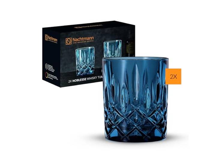 Spiegelau & Nachtmann\, 104243 Lot de 2 verres à whisky Bleu 295 ml