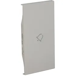 Legrand KW01MH2D LivingNow 2-modulige Tastenabdeckung My Home mit Symbol ”Glocke”, Farbe White