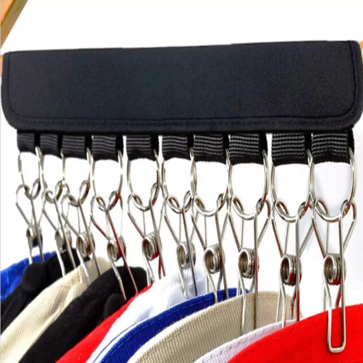 INF Cintre Portable en Tissu avec Pinces - Organisateur de Voyage Pliable