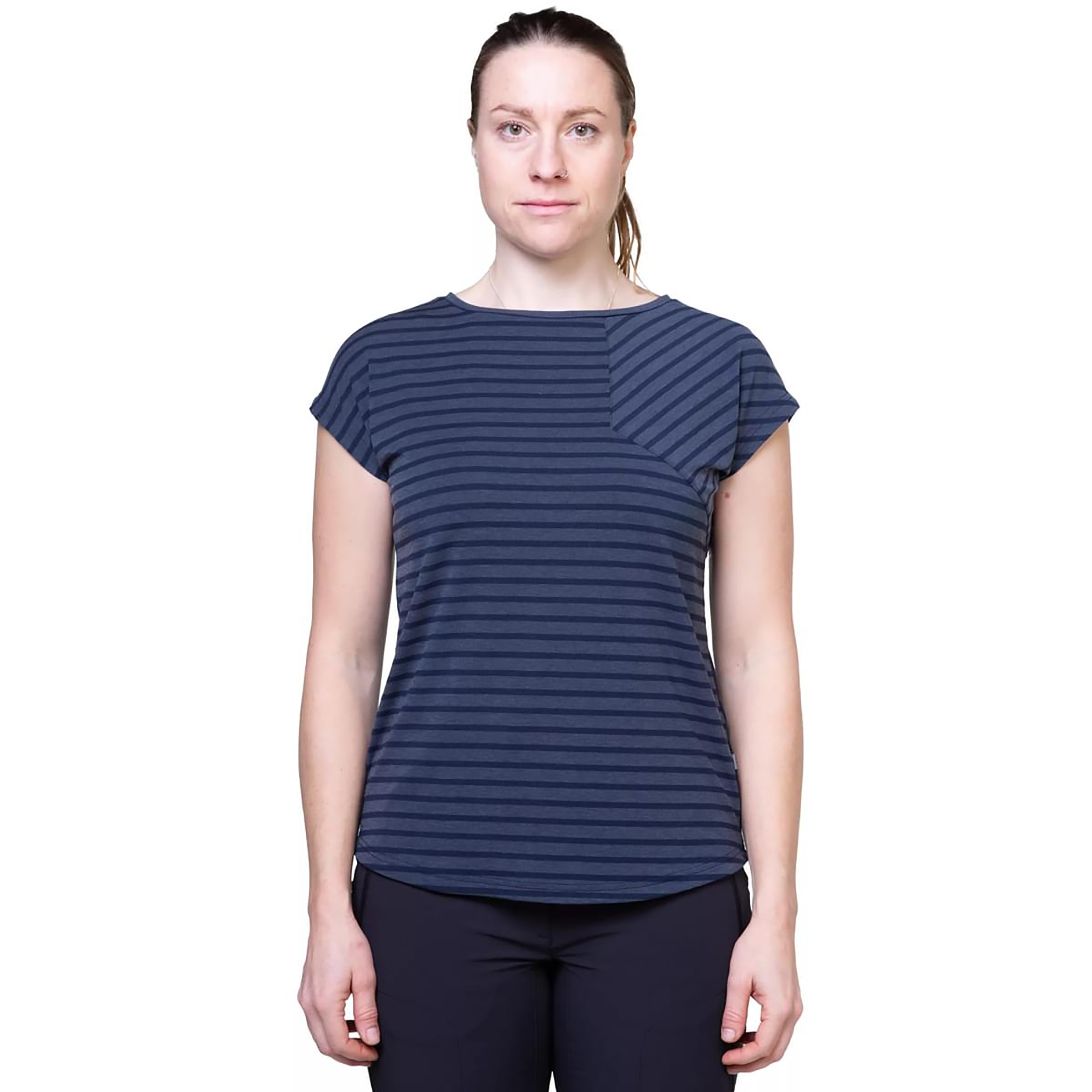 Mountain Equipment Silhouette Damen T-Shirts blau Größe L Trekking Elastisch Lyocell (Tencel)