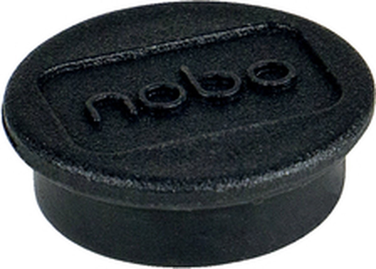 Nobo Magneet 24mm Zwart 10 stuks