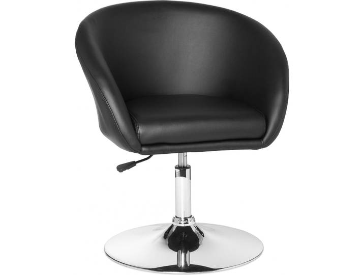 Amstyle Lift Fauteuil pivotant design aspect cuir noir ; SPM2.157