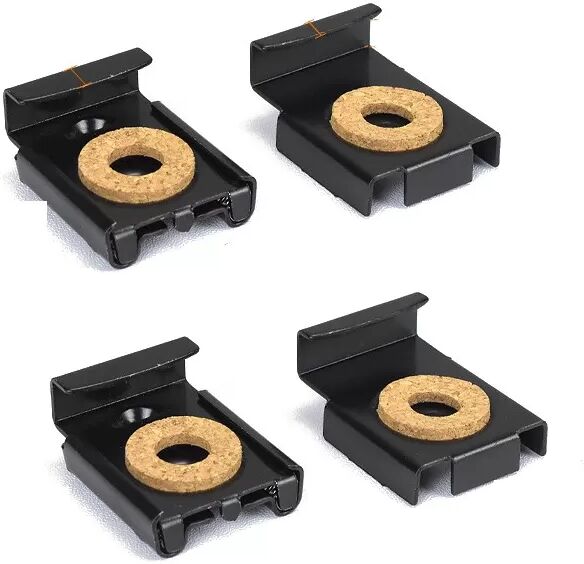 INF Pinces à miroir en fer (pack de 4) Le noir