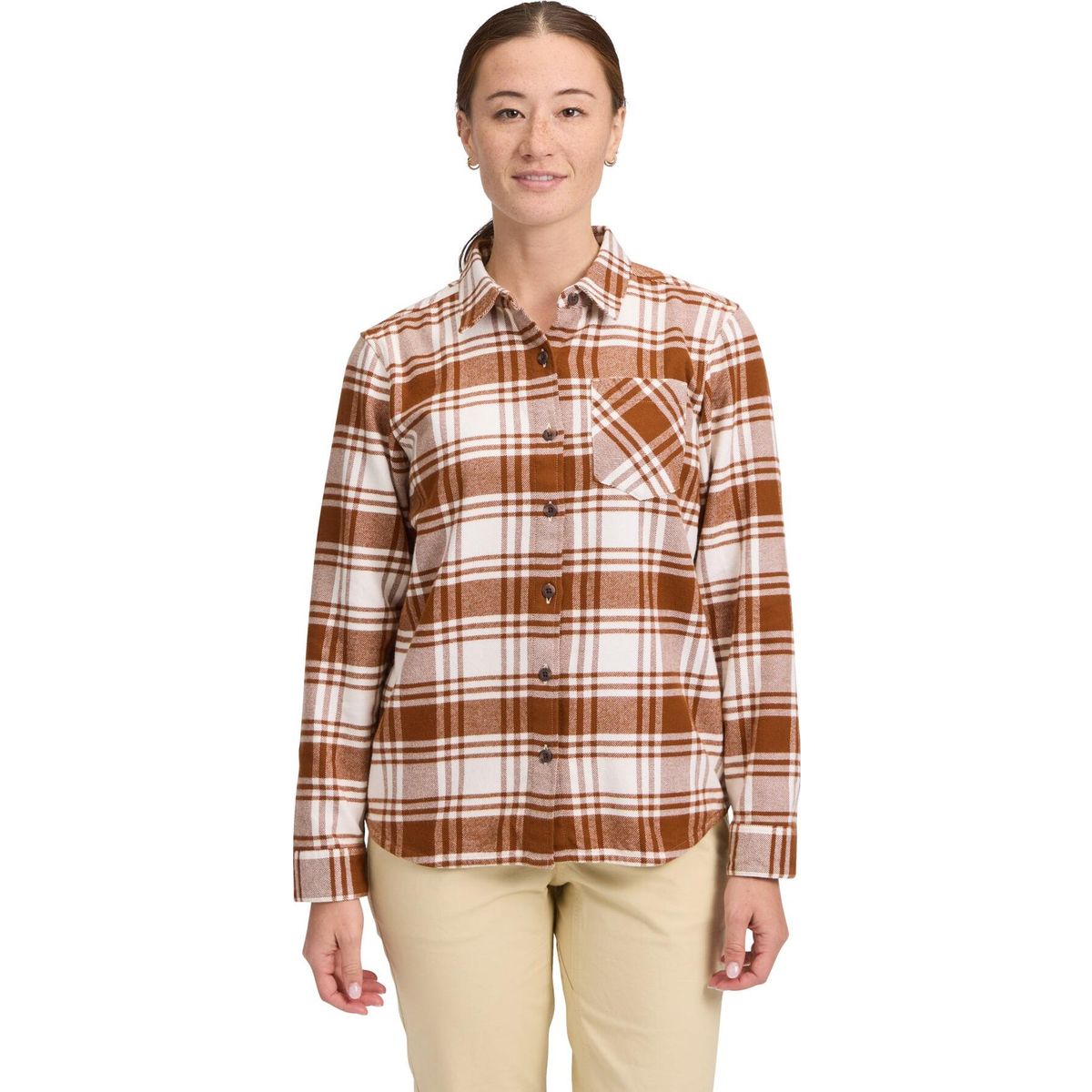 Black Diamond W Project Flannel clay-off white plaid (9718) LRG AP7440669718LRG1
