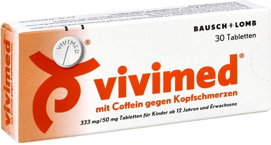 Vivimed mit Coffein gegen Kopfschmerzen, Schmerztabletten