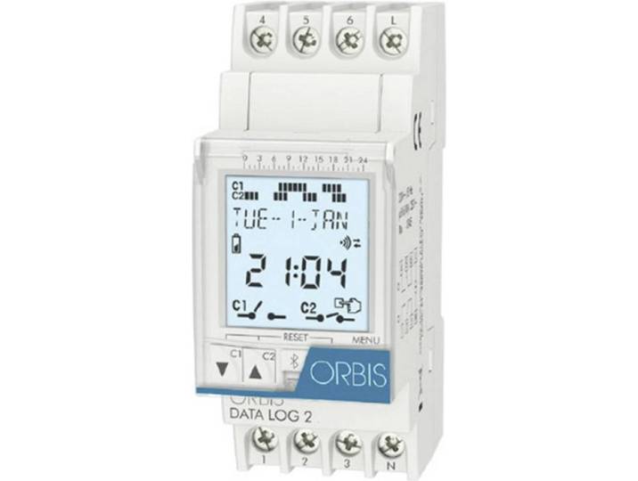 ORBIS Zeitschalttechnik DATA LOG 2 230 V DIN-rail schakelklok Digitaal 250 V/AC