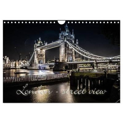 London - street view (CH-Version) (Wandkalender 2027 DIN A4 quer), CALVENDO Monatskalender