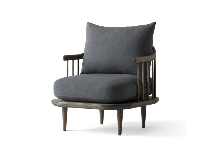 &Tradition Chaise Fly SC10 chêne fumé, gris foncé