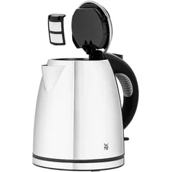 WMF Stelio  1.2l Edelstahl Wasserkocher (413010012), Wasserkocher, Silber, Schwarz