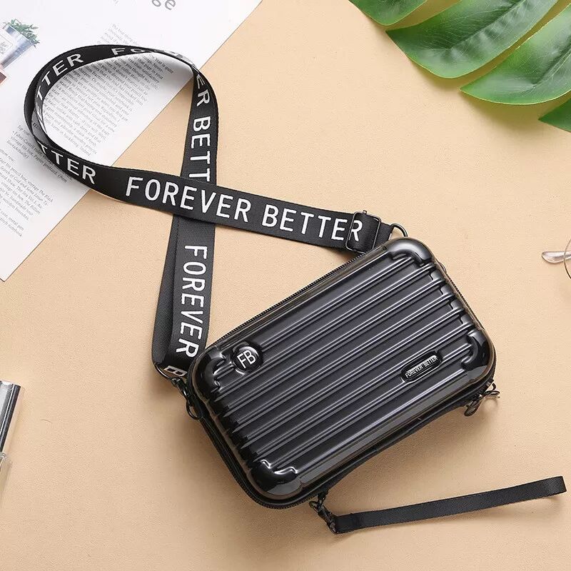 INF Stylische Mini-Koffertasche für Damen: Praktische Umhängetasche für Reisen und Alltag