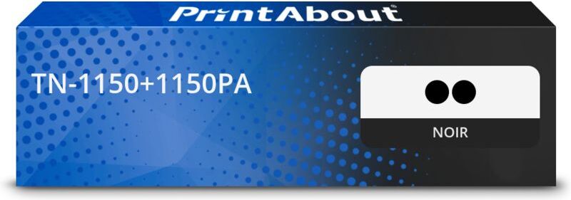 PrintAbout Toner compatible Brother TN-1150+1150PA - Noir - Multipack Noir