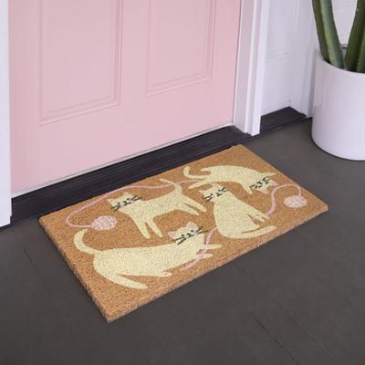 "Balta Rugs Cats & Yarn 18"" x 30"" Doormat"