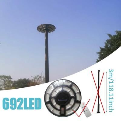 Uplifted Goods Motion Sensor Solar Floor Lamp For Outdoor Security And Emergency Use d