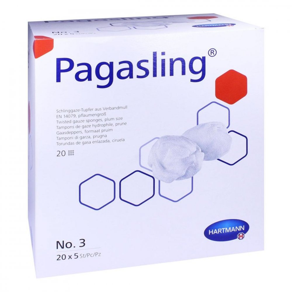 PAUL HARTMANN AG Pagasling Mulltupfer steril Größe 3 pflaumengross 11113405