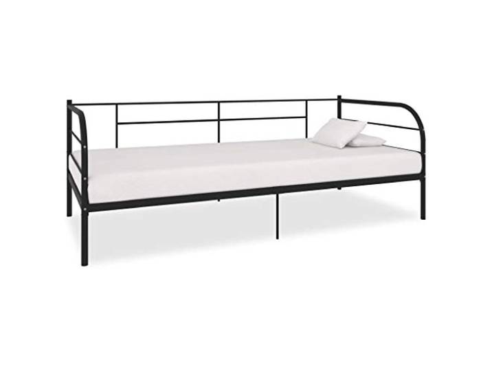 vidaXL Tagesbett-Rahmen Schwarz Metall 90×200 cm