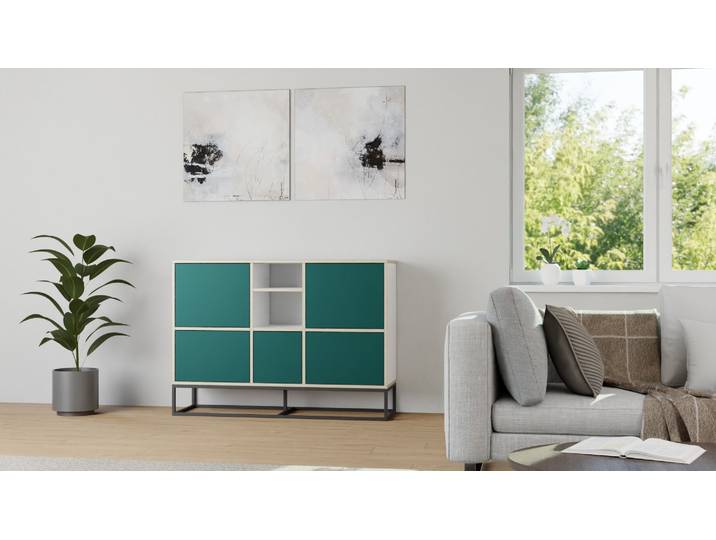 Klassisches Sideboard nach Maß – Wohnkommode mit vielen Optionen Multiplex Multiplex Weiß