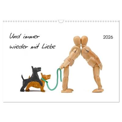 Und immer wieder mit Liebe (Wandkalender 2026 DIN A3 quer), CALVENDO Monatskalender