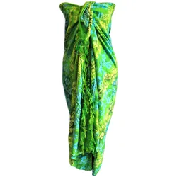 Bali Block Print Sarong - Orchids (4 Assorted Colours)