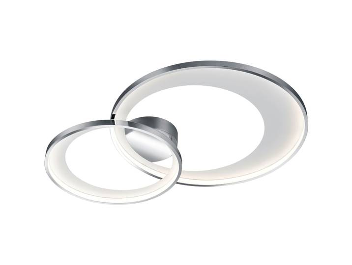 Deckenlampe Diluc chrom Metall 4300 lm Dimmbar B 85 cm - LED - Lichtfarbe: Warmweiss - Deckenlampe- LED Energiesparlampe