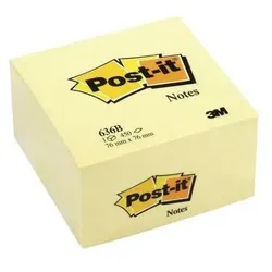 3M, Haftnotiz, Post-It Yellow Sticky Note, 450 Notes per Pad, 76mm x 76mm (76 x 76 mm)