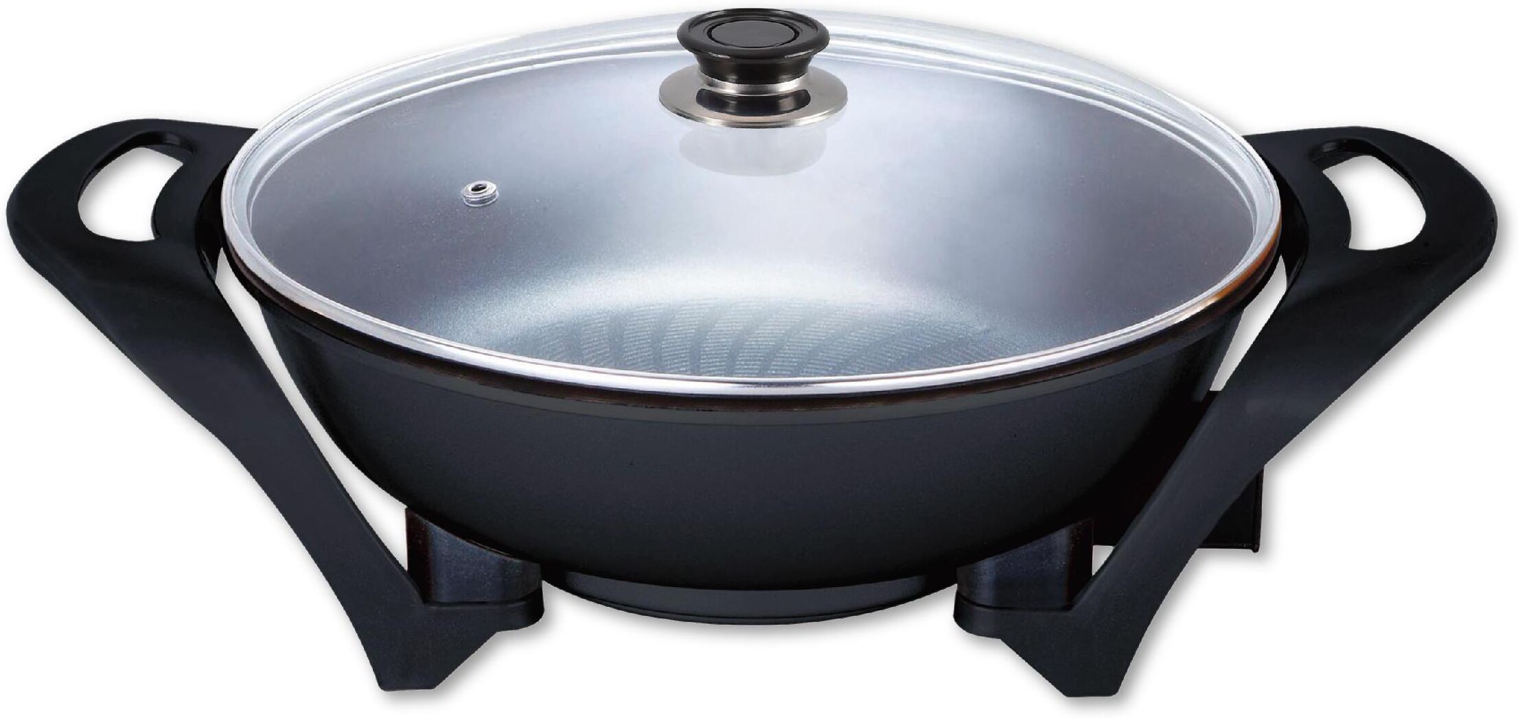 Wok OHMEX "Wok OHM-WOK-5050", schwarz, Pfannen, Wok schwarz Einheitsgröße