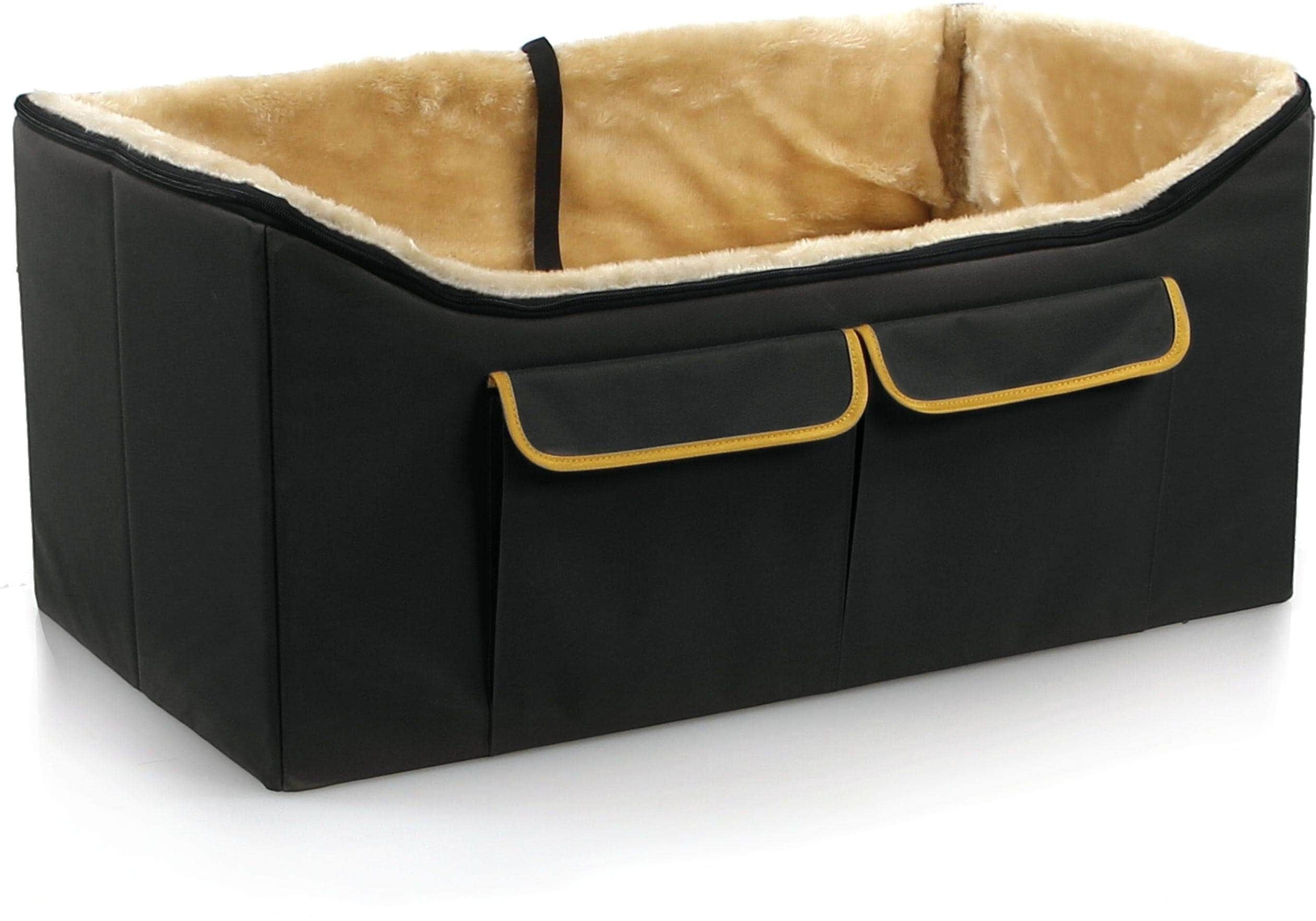 Tiertransporttasche SWISSPET "Randy M", beige (beige, schwarz), B:75cm H:40cm T:35cm, Tiertransportbehälter, Tiertransporttasche beige, schwarz B/H/T: 75cm x 40cm x 35cm