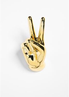 "Interior Illusions Plus Gold Peace Hand Wall Mount - 9"" tall"