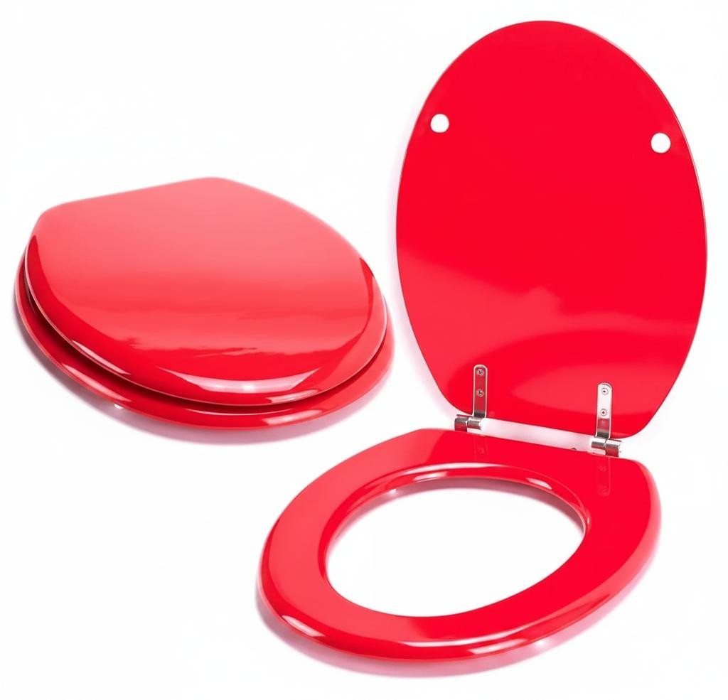 InAndOutdoorMatch Toiletbril O-vorm Rood