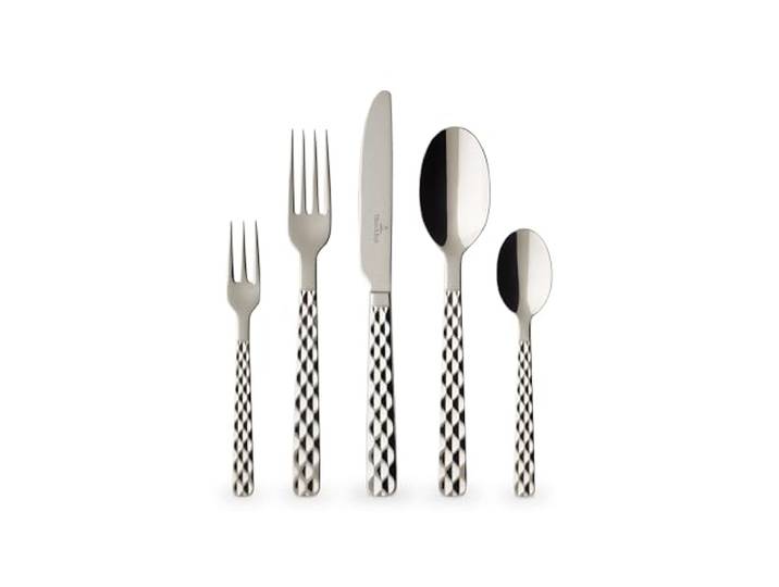 Villeroy & Boch - Boston Besteck Set 30 teilig 6 Personen, Spülmaschinenfest, Rostfrei, Tafelbesteck, Essbesteck, Gabel, Messer, Besteck 30 Tlg., Essbesteck Set, Besteckset, Edelstahl