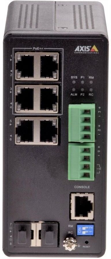 Axis T8504-R Industrial PoE Switch 4-Port Managed Gigabit 240W PoE Budget