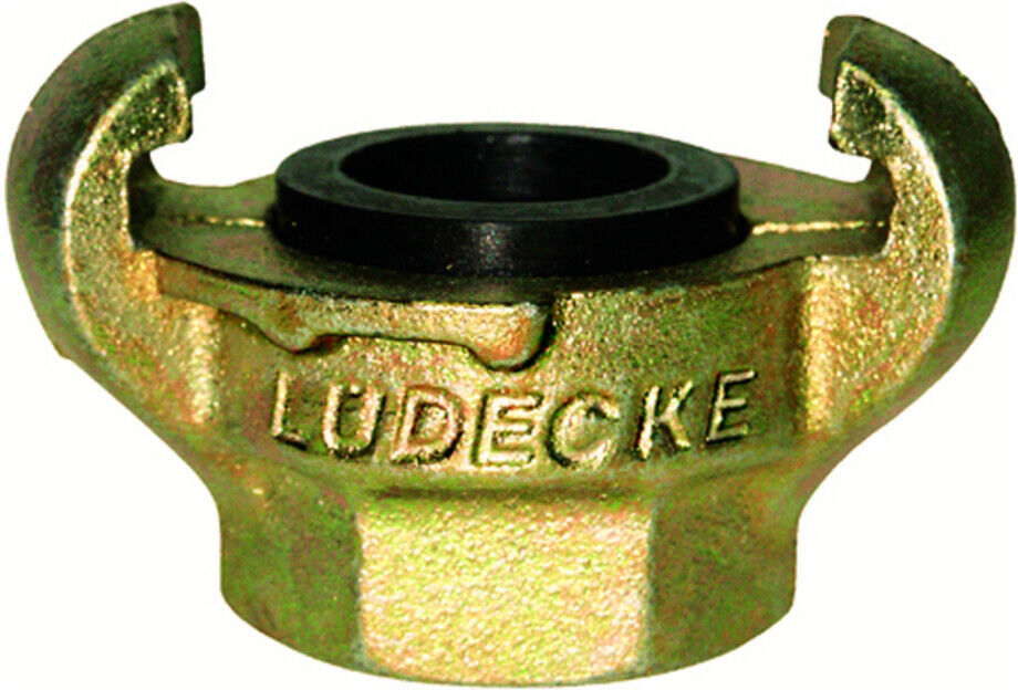 Lüdecke Klauen-Gewindekupplung DIN 3489, Temperguss, IG 1", SW41 (KIG 10)