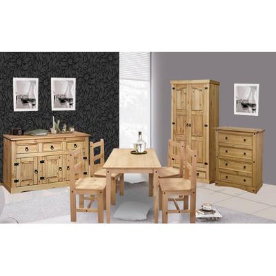 Essgruppe MÖBILIA, beige (natur, natur, natur), B:108cm H:76cm T:65cm, Massivholz, Sitzmöbel-Sets, Essgruppe, Holzoberfläche honigfarbend gewachst