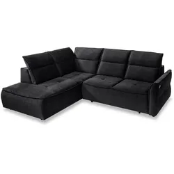 Ecksofa Murillo Stoff Black