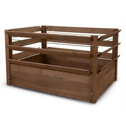 Kräuterhochbeet aus Fichtenholz - Hochbeet für Kräuter & Gemüse 124x90x73cm