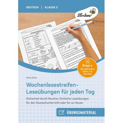 Wochenlesestreifen - Leseübungen für jeden Tag, Set von Anne Grün, Lernbiene, 978-3-7468-1202-1