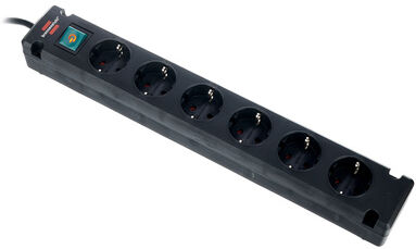 Brennenstuhl Bremounta Socket Strip 6Way BK Schwarz
