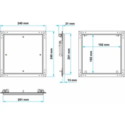Revisionsklappe 200x200 AQUA