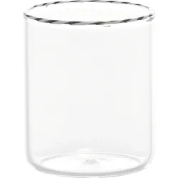 Intrecci Wasserglas 460 ml schwarz-weiß
