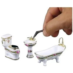 Reutter, Miniaturen, 001.768/3 - Badezimmerset "Victoria", 3-teilig, Miniatur