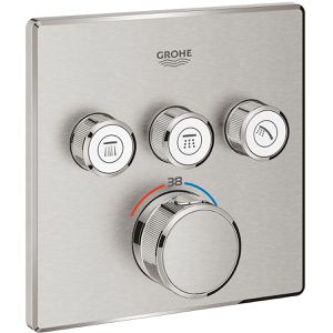 GROHE Duscharmatur Grohtherm SmartControl, 29126DC0,supersteel, mit Thermostat, aus Messing, zur Unterputz-Montage