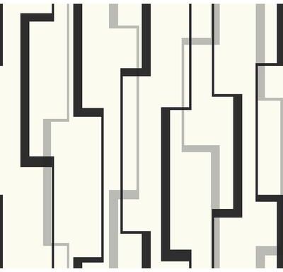 Seabrook Designs Cosmic Lined Geometric Unpasted Wallpaper