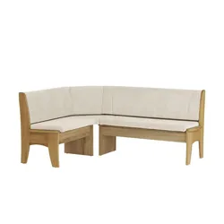 Eckbank   ¦ creme ¦ Maße (cm): H: 89