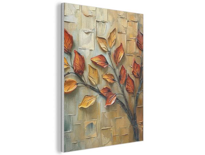 MuchoWow Akustikbild - Baum - Abstrakt - Natur - Kunst - 70x100, Goldfarben, Kunststoff, Rechteckig, 70x100x0.9 cm, Wandverkleidung, Akustikpaneele